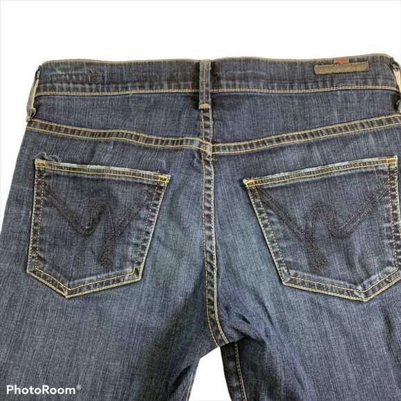 Citizens Of Humanity Blue Straight Leg Jeans - Picture 10 of 11